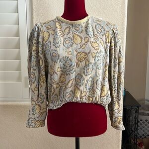 Free People Cropped Backless Sweater